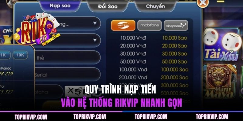 Trang Chủ RikVip 45 Quy trình nạp tiền vào hệ thống RIKVIP nhanh gọn